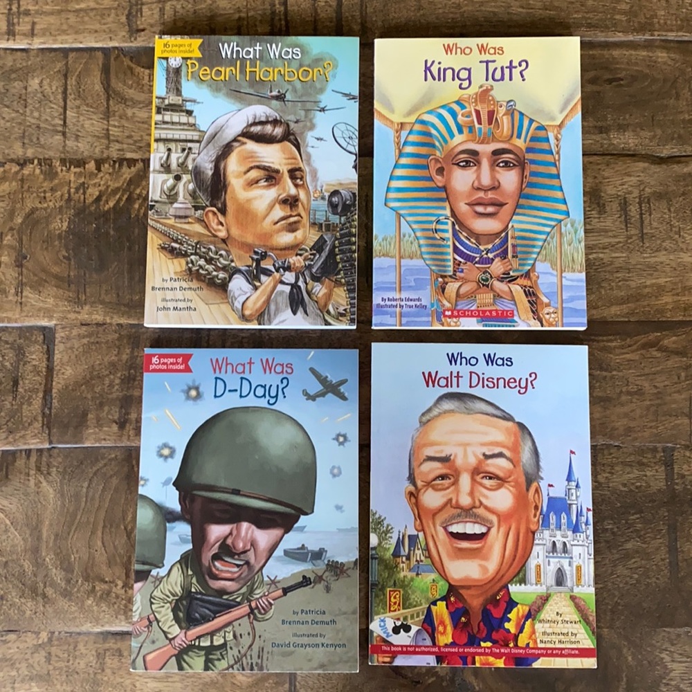 Set of 4 “Who was” books